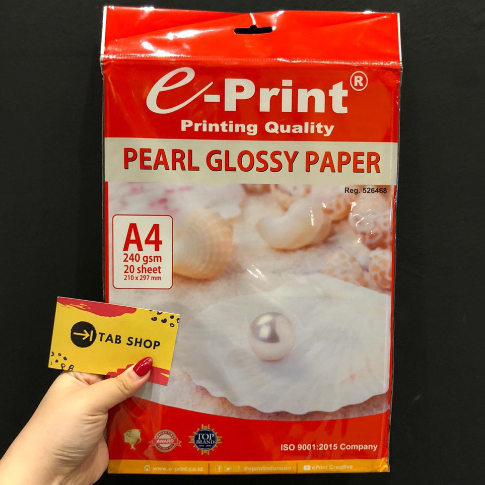 

Obral Terkini TAB SHOP EPRINT PEARL GLOSSY PAPER 24 GSM 2 SHEETS A4 EPRINT KERTAS TEKSTUR MUTIARA MENGKILAP 24 GSM 2 LEMBAR