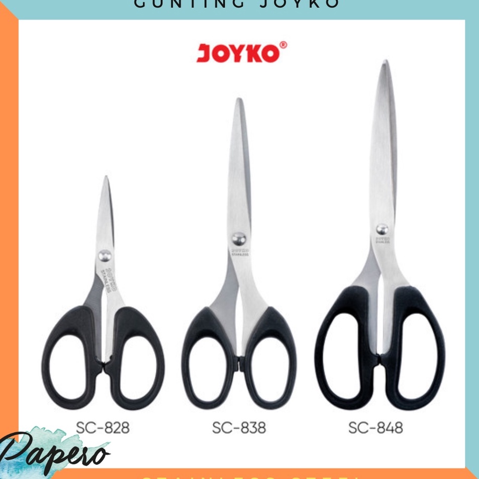 

Hadir Terlaris Scissors Gunting kertas Joyko SC828 SC838 SC848