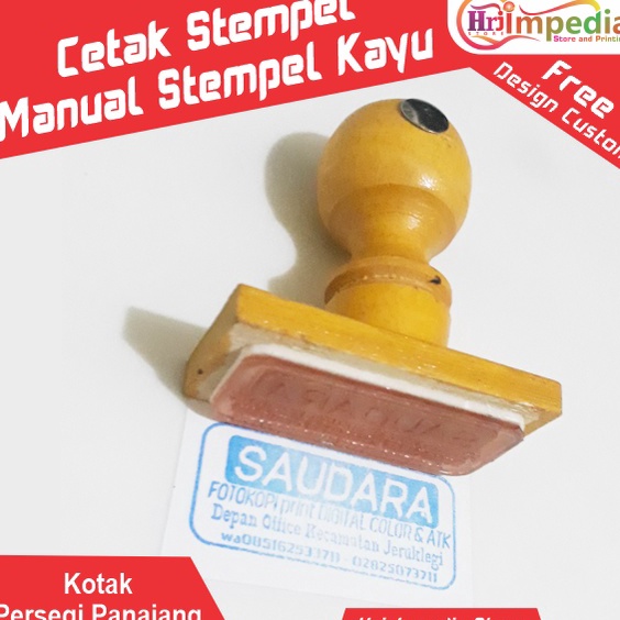 

Paket Istimewa Cetak Stempel Kayu Ukuran Kotak Panjang Cetak Stempel Design Custom
