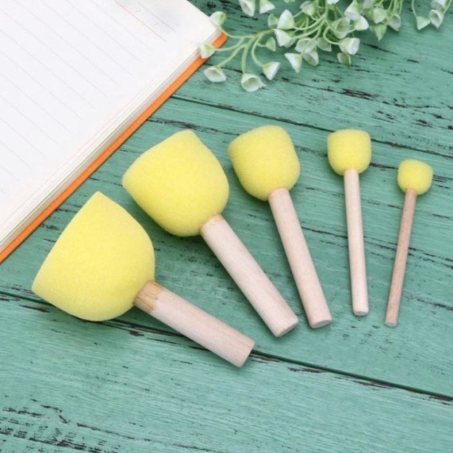 

Produk Laris Brush Kuas Sponge Spouncer Decoupage Kuning Vtech isi 4