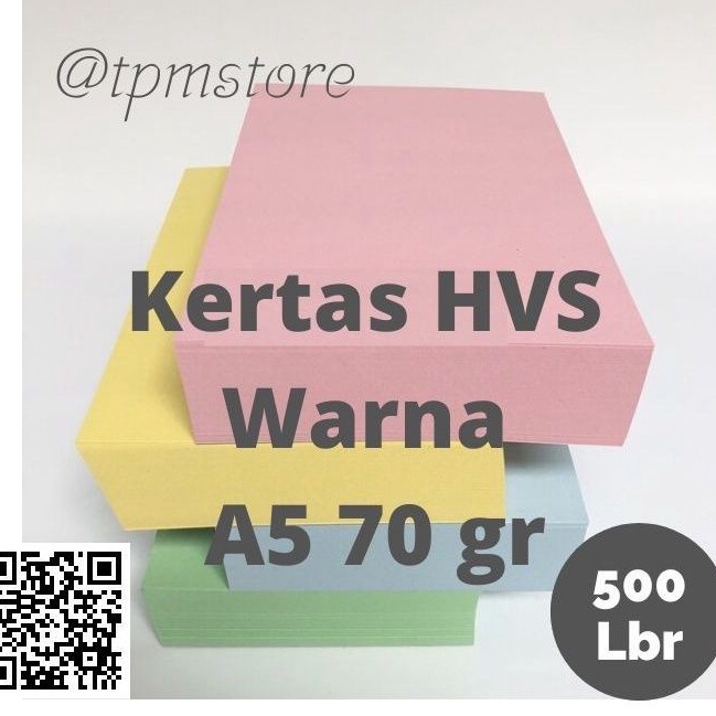 

Sekarang Ada Kertas HVS A5 7 Gr Fun Paper Warna Merah Muda Hijau Muda Biru Muda Kuning Harga 1 Rim 5 Lbr