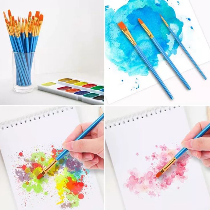 

Murah Untung 1pcs Brush Kuas Cat Air Cat Minyak Kuas Cat Lukis Brush Body Painting