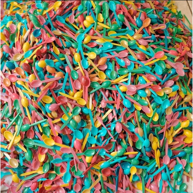 250gram (-+1500 Pcs), Sendok mini sendok kecil, sendok coklat cup jadul, sendok coklat meses seres