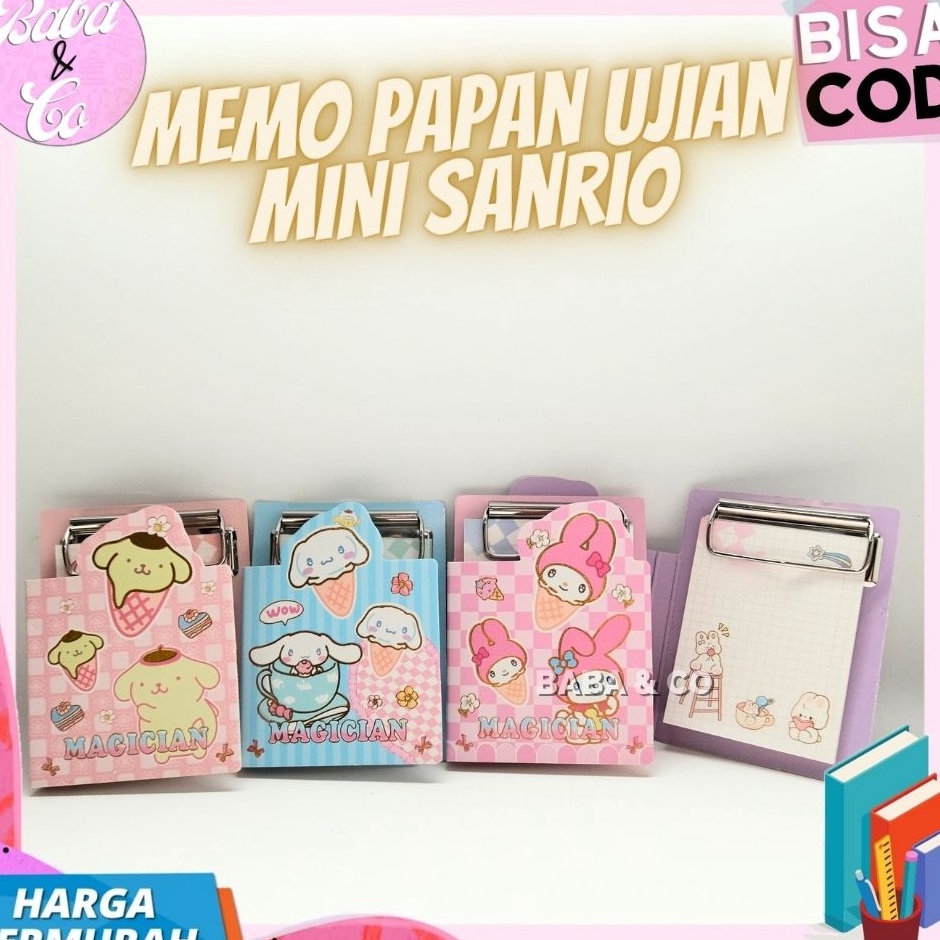 

Obral Hemat MEMO PAPAN UJIAN MINI SANRIO STICKY NOTES SANRIO PAPAN MINI LUCU UNIK STICKY NOTES MEMOPAD SANRIO PAPAN JALAN KECIL COD