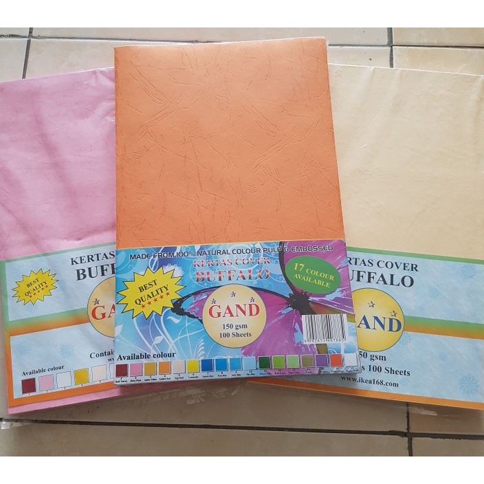 

Promo Laris Kertas Karton Cover Buffalo Folio GAND per pak isi 1