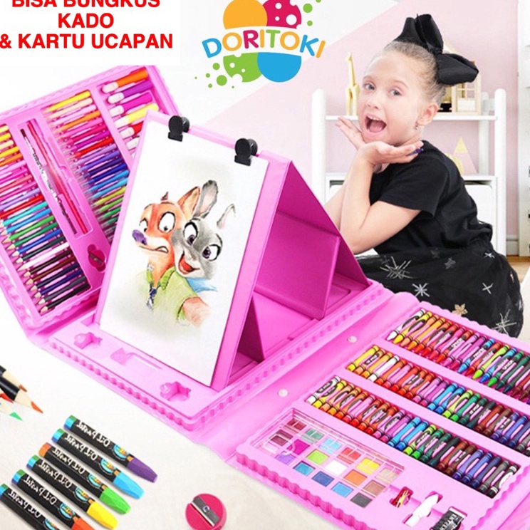 

Best Promote Doritoki 28pcs Crayon Anak Pengasah Set Alat Menggambar Melukis Anakanak Crayon Cat Air Pensil
