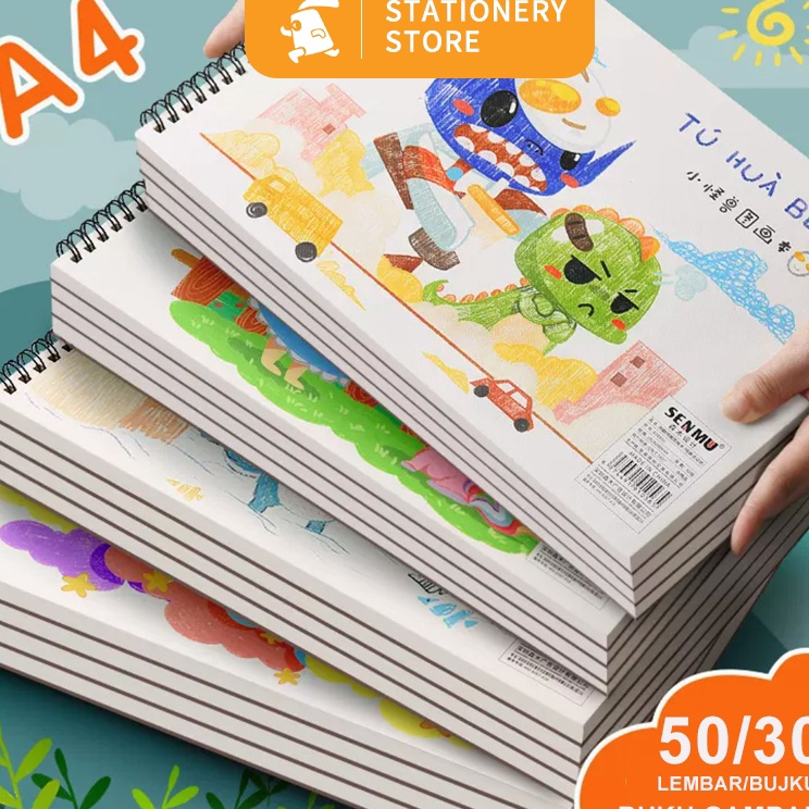 

Ready Terheboh Buku Gambar A4 Vertikal Jilid Spiral 5 3 lembar Dapat Dibalik 36 DerajatRabbit Stationery