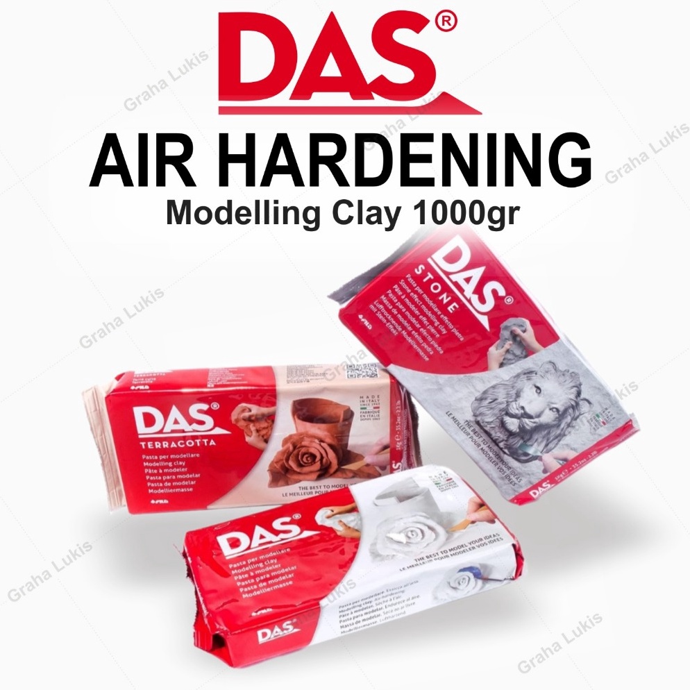 

KODE B8D4 DAS Modelling Air Drying Clay 1gr White Stone Terracotta