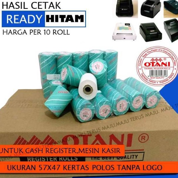 

Get It Kertas Struk Thermal Cash Register 1Pak isi 1Roll 57x4713 Merk Otani