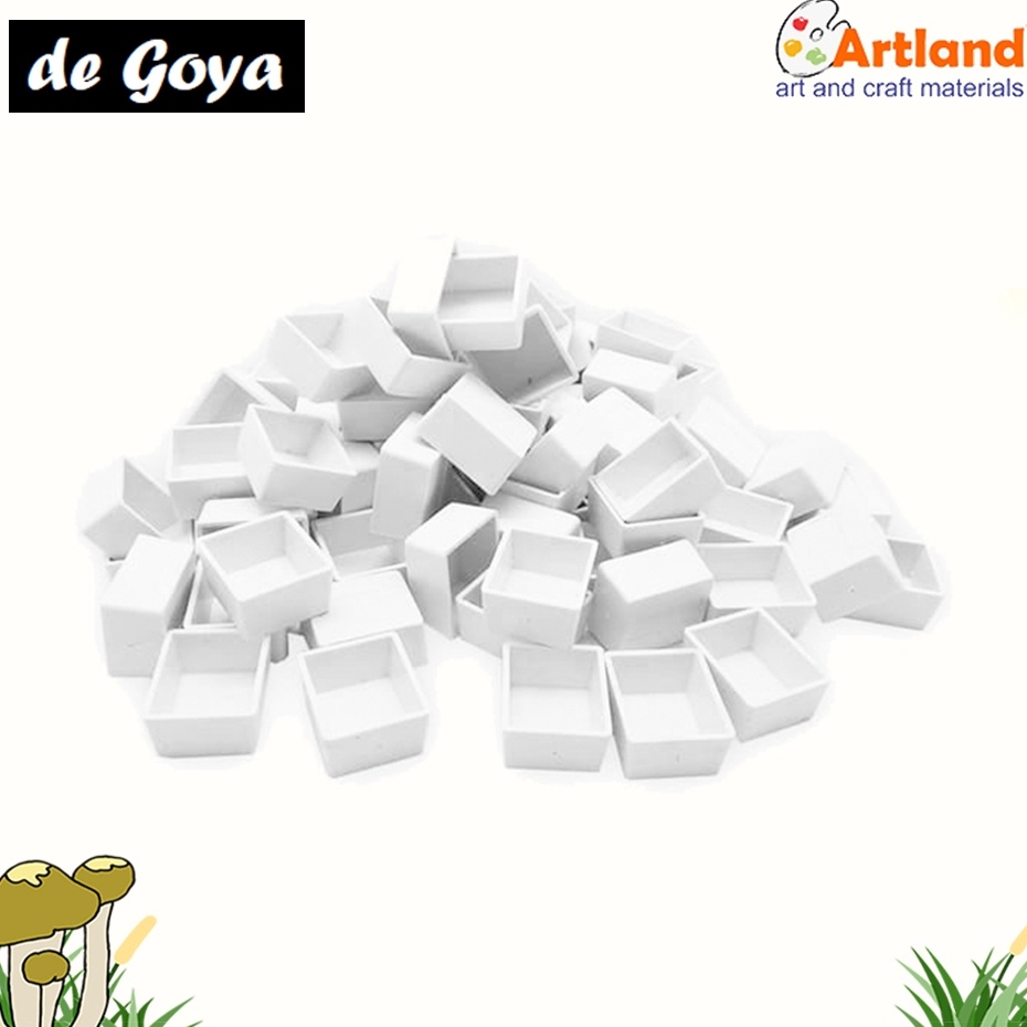 

Fast Packing DeGoya 1pcs Empty Half Pan Watercolor