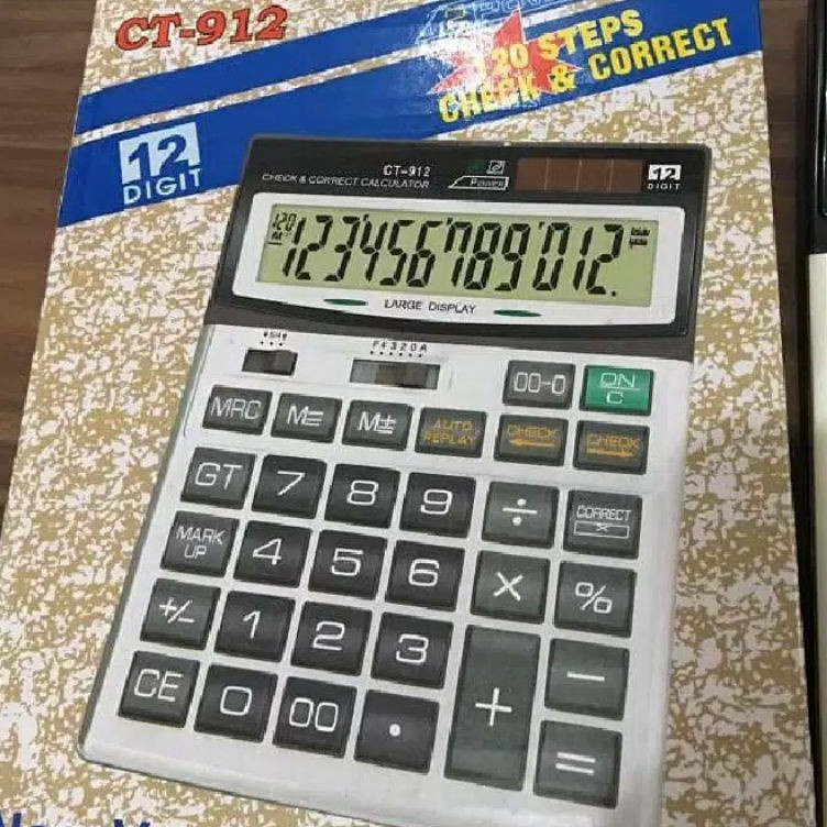 

Dijamin Sampai Kalkulator CT912 12 Digit Kalkulator Sedang murah harga grosir