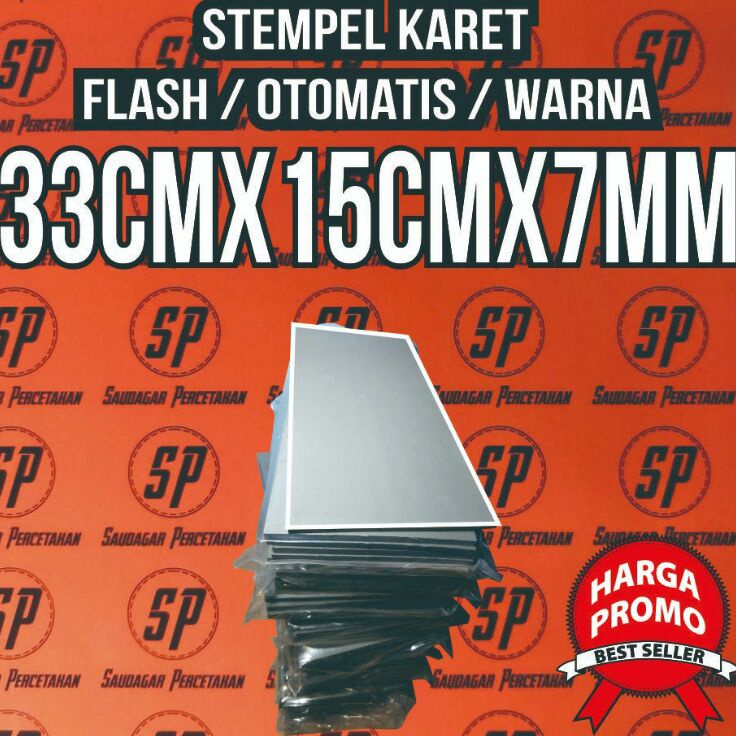 

Pabrik KARET STEMPEL FLASH OTOMATIS READY 33x15cm