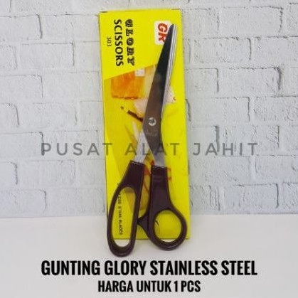 

Pasti Dikirim GUNTING STAINLESS STEEL MERK GLORY SCISSORS KAIN ALAT JAHIT SERBAGUNA