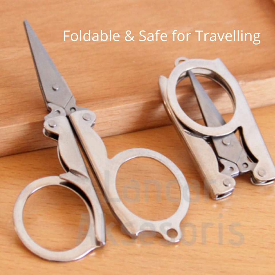 

Segera Nantikan Gunting Mini PREMIUM Portable Travel Gunting Lipat Kecil Stainless Steel Tajam Gunting Serbaguna Multifungsi Gantungan Kunci Travelling