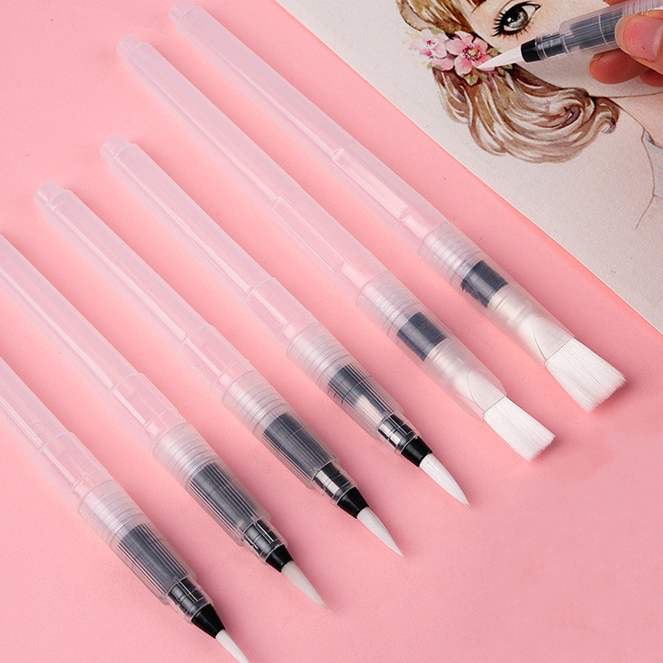 

Top Shipment water pen set6 Paket Kuas Cat Air Lembut untuk MenggambarMelukis
