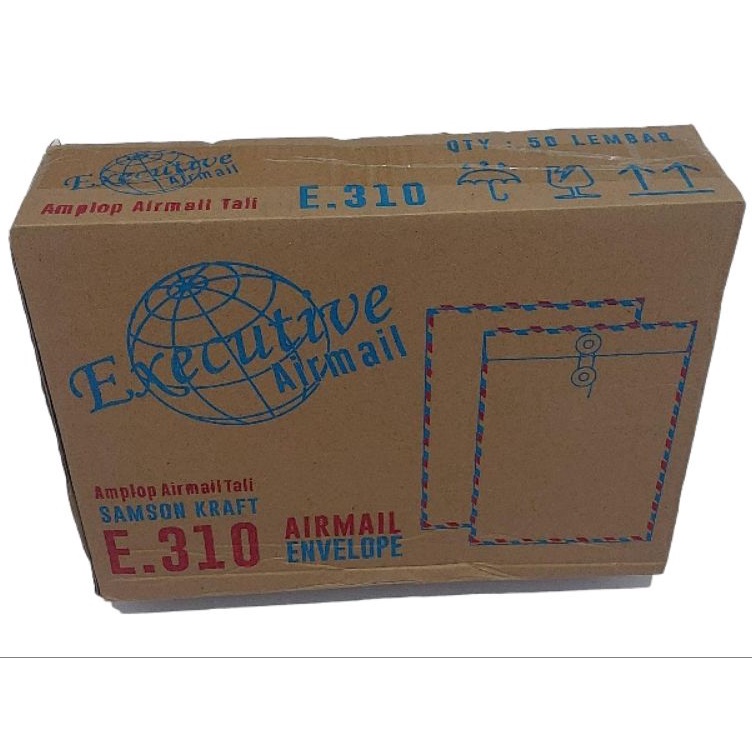 

Ready Menarik Amplop Coklat Tali Folio Airmail Executive 31 1 box