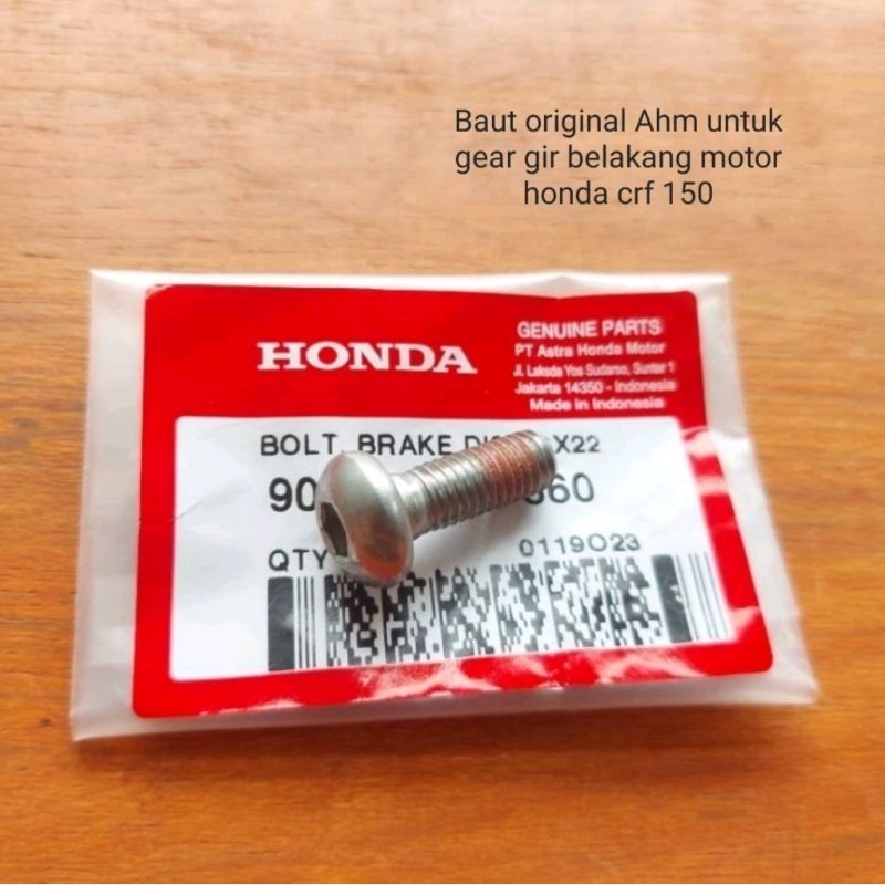 BAUT ORIGINAL UNTUK GEAR GIR BELAKANG MOTOR HONDA CRF 150 TERLARIS
