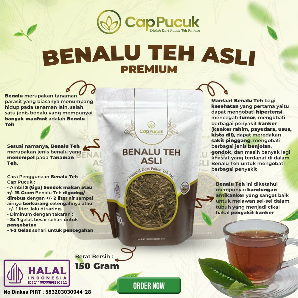 

BENALU TEH ASLI PREMIUM CAP PUCUK