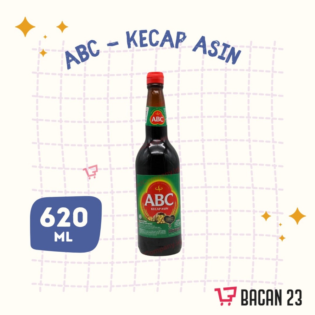 

ABC Kecap Asin (620 ML) / Kecap Asin Botol - Bacan23 Bacan 23