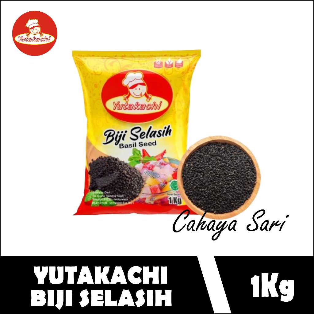 

YUTAKACHI BIJI SELASIH - BASIL SEED 100G / BASIL SEED 1KG