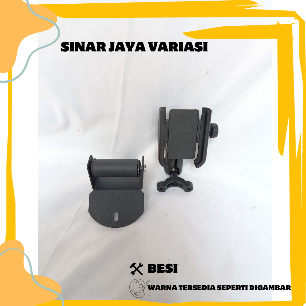PAKET HOLDER HP BREKET BRACKET GPS HOLDER HP MOTOR YAMAHA NMAX NEW COVER STANG MOTOR NMAX BARU HOLDE