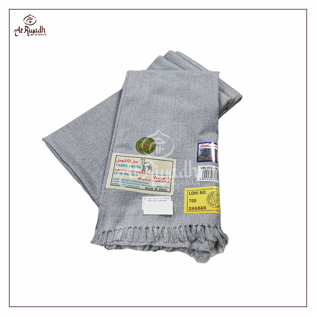Sorban Kashmiri CAMEL Lohi 700 Polos Putih Warna