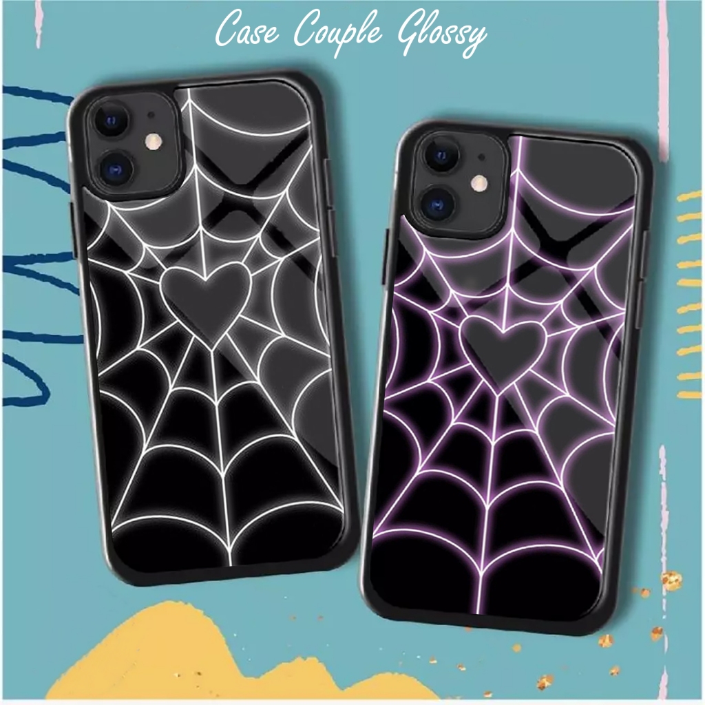 Hard Case 2D Glossy Couple LOVE SPIDERMAN & SPIDERWOMEN Cocok Untuk All Type hp...