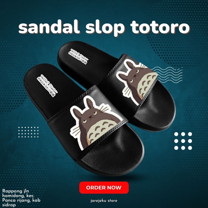 sendal slop motif Anime Studio Ghibli My Neighbor / sandal slop anime ghibli / sandal unisex anime /