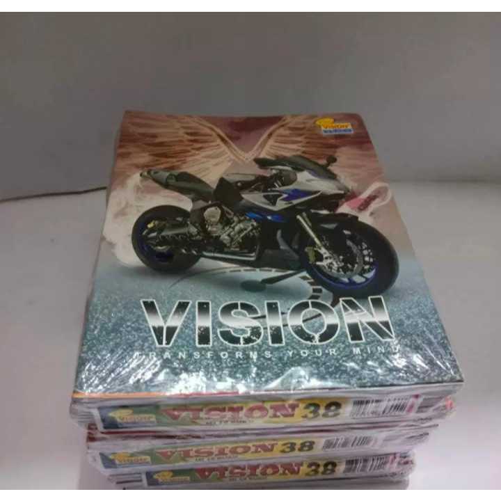 

BUKU TULIS VISION DAN SERITI 38 lembar 1 PAK ISI 10 BUKU