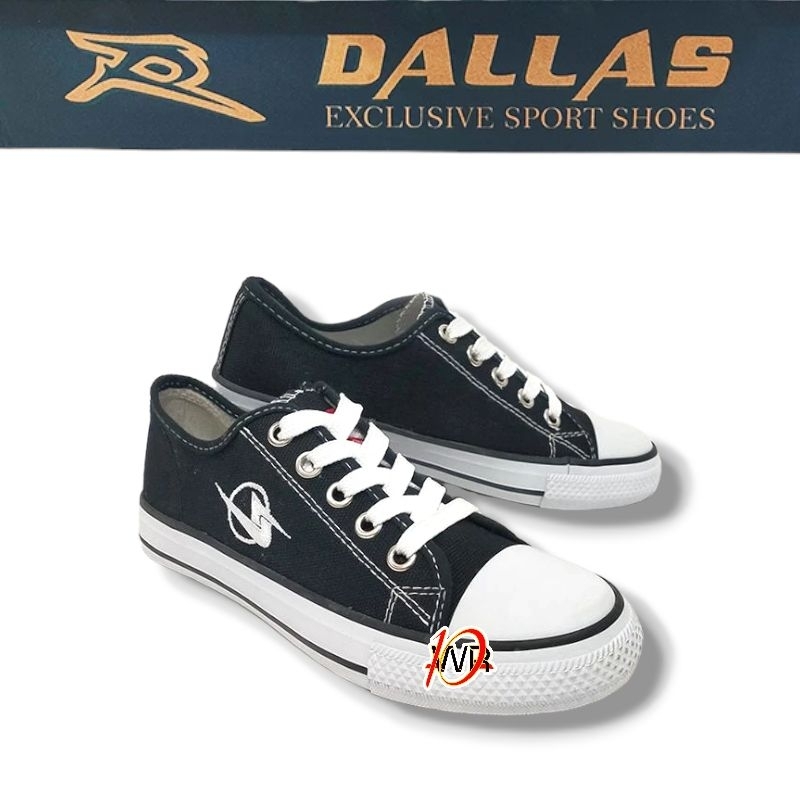 SEPATU HITAM-PUTIH DALLAS SIZE (34-43) ORIGINAL
