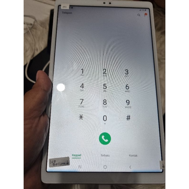 samsung tab A7 lite batangan 3/32 GB minus lcd bercak