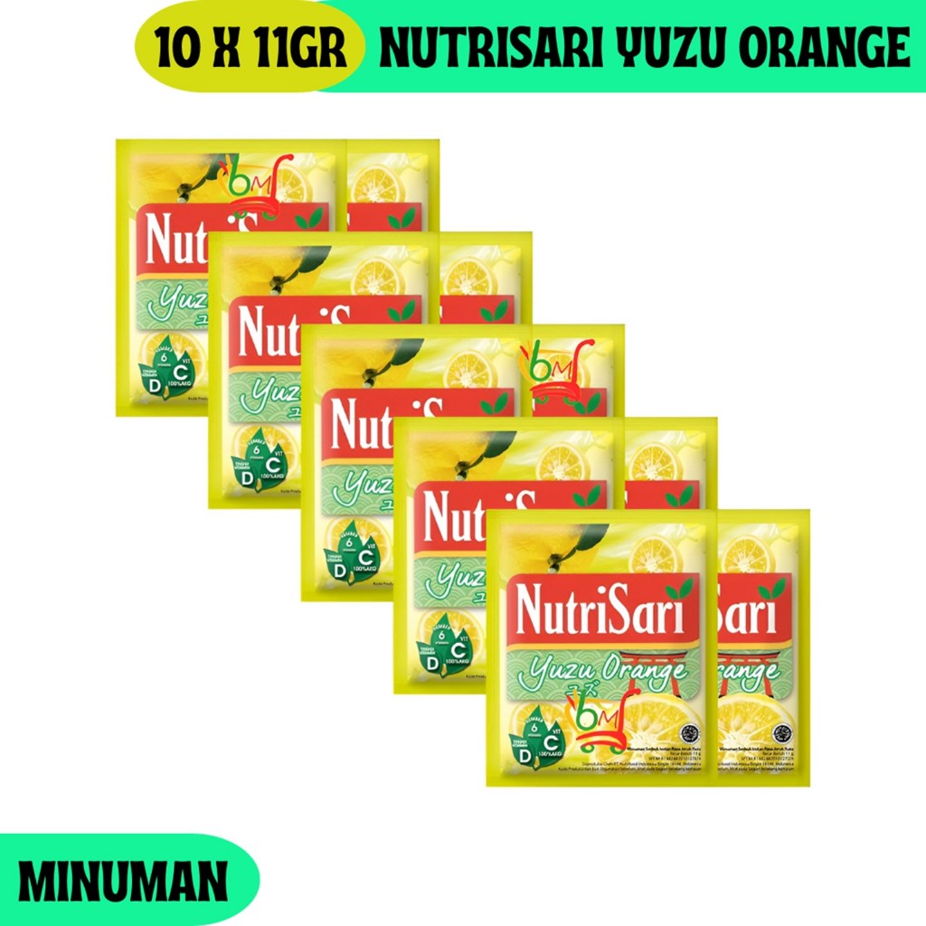 

Nutrisari Yuzu Orange Minuman Serbuk Kemasan Renceng 10 Sachet