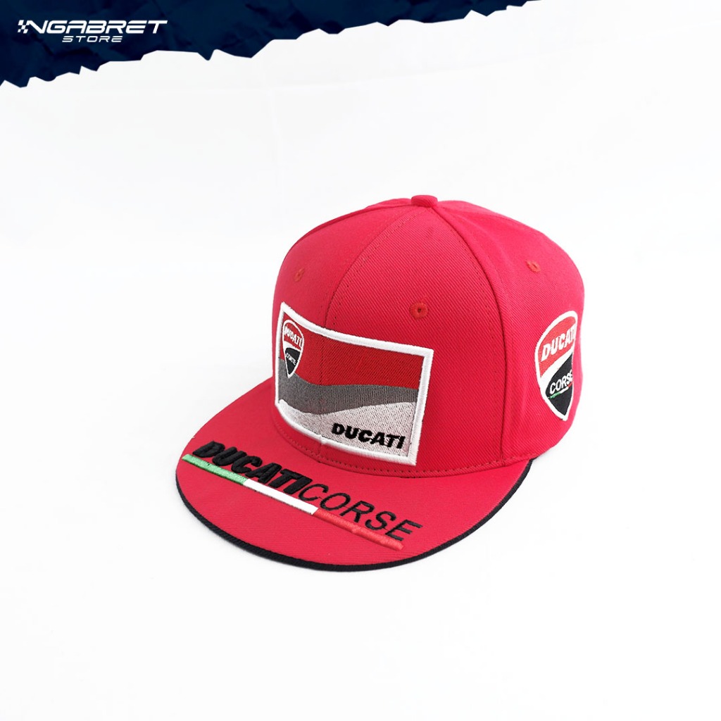 TOPI SNAPBACK RACING / DUCATI MERAH / TPHBR86