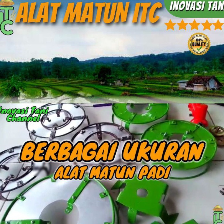 KODE C8Q2 Alat Matun Padi Cakar 8 Modern Mata Pisau Potong Rumput Alat Penyiang Gulma Padi Sawah