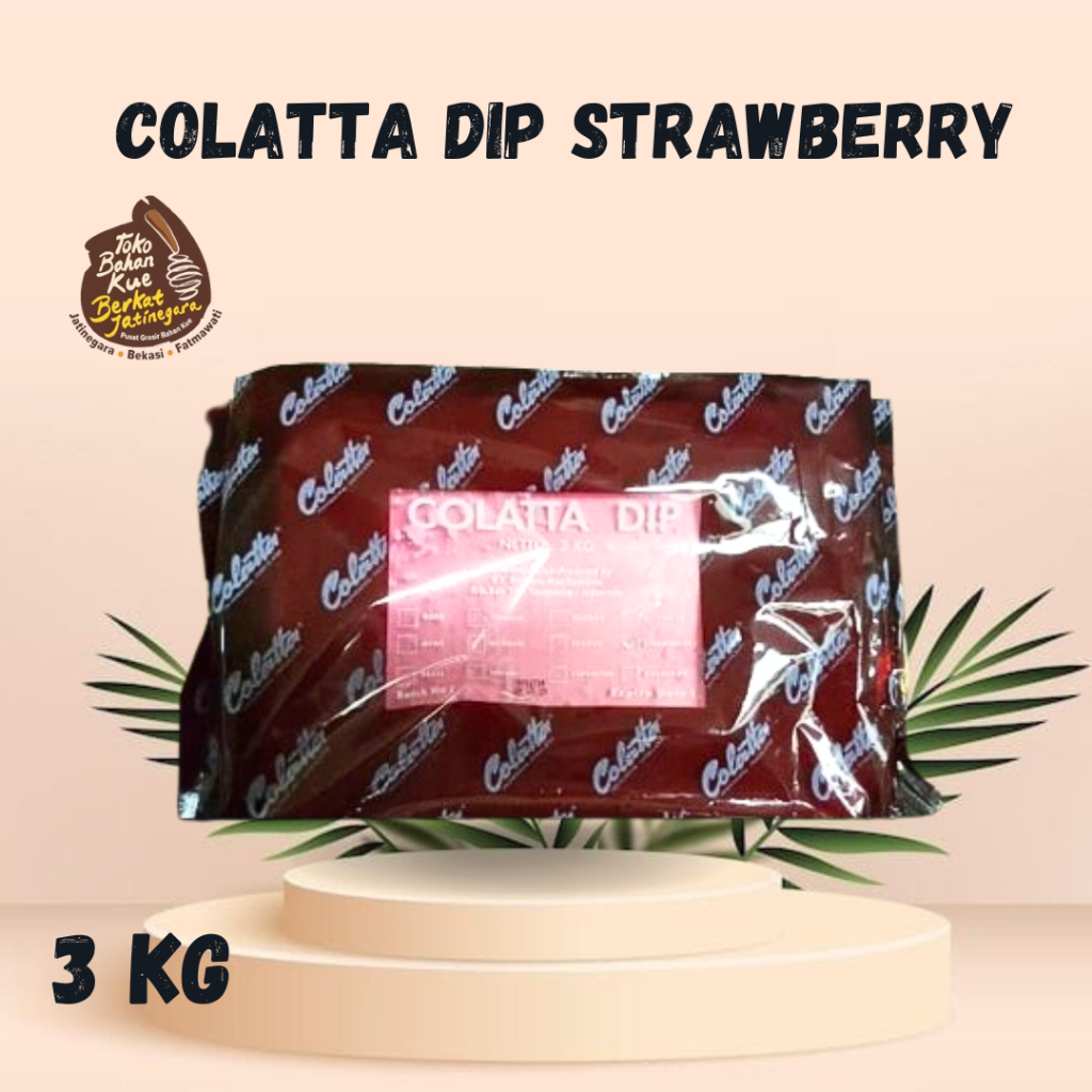 

COLATTA DIP GLAZE KEMASAN 3KG / COLATA DIP STRAWBERRY