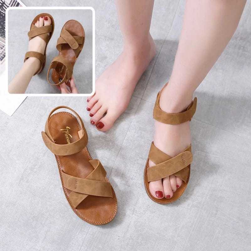Riska Sandal wedges Wanita
