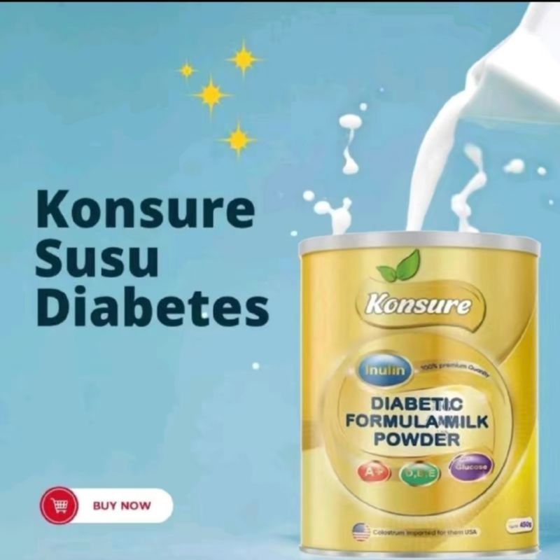 

Konsure Milk Powder Susu Diabetes Gula Darah Asli