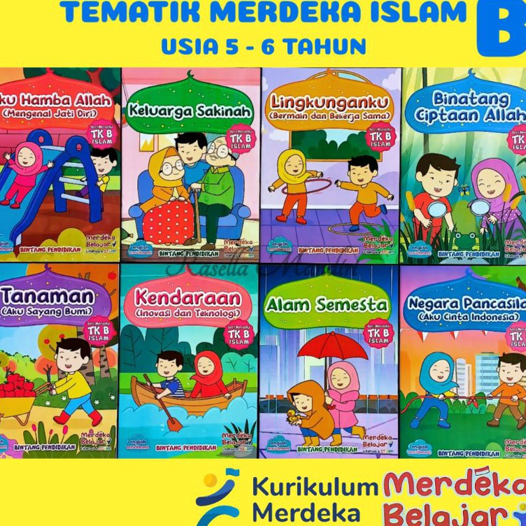 

KODE X5B6 BUKU TK MERDEKA ISLAM B RATKPAUD TEMATIK GRATIS BUKU TABUNGAN