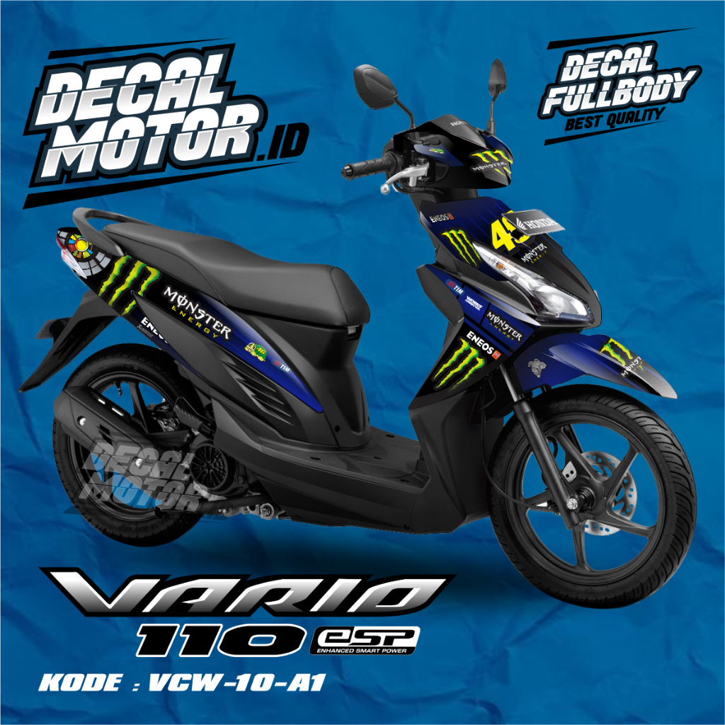 decal full body honda vario 110 fi -  sticker motor vario 110 fi  - VCW