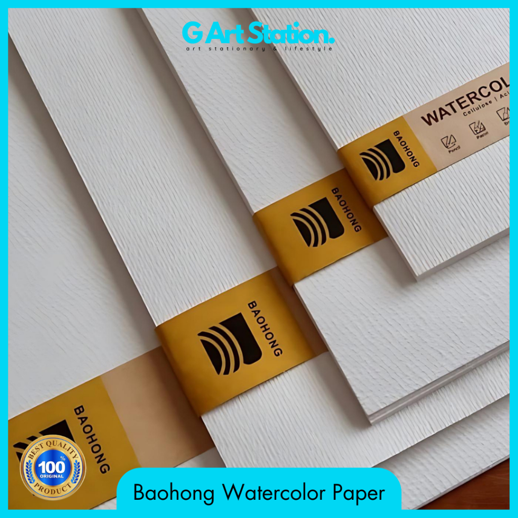 

BAOHONG Watercolor Paper Cellulose A6 / A5 / A4 - 180 / 230 / 300 / 350 GSM
