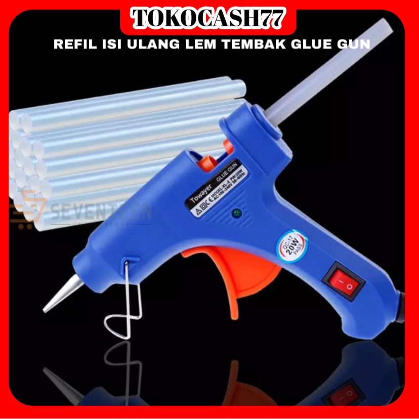 

REFILL ISI ULANG LEM TEMBAK GLUE GUN / LEM TEMBAK ISI ULANG TRANSPARAN BENING