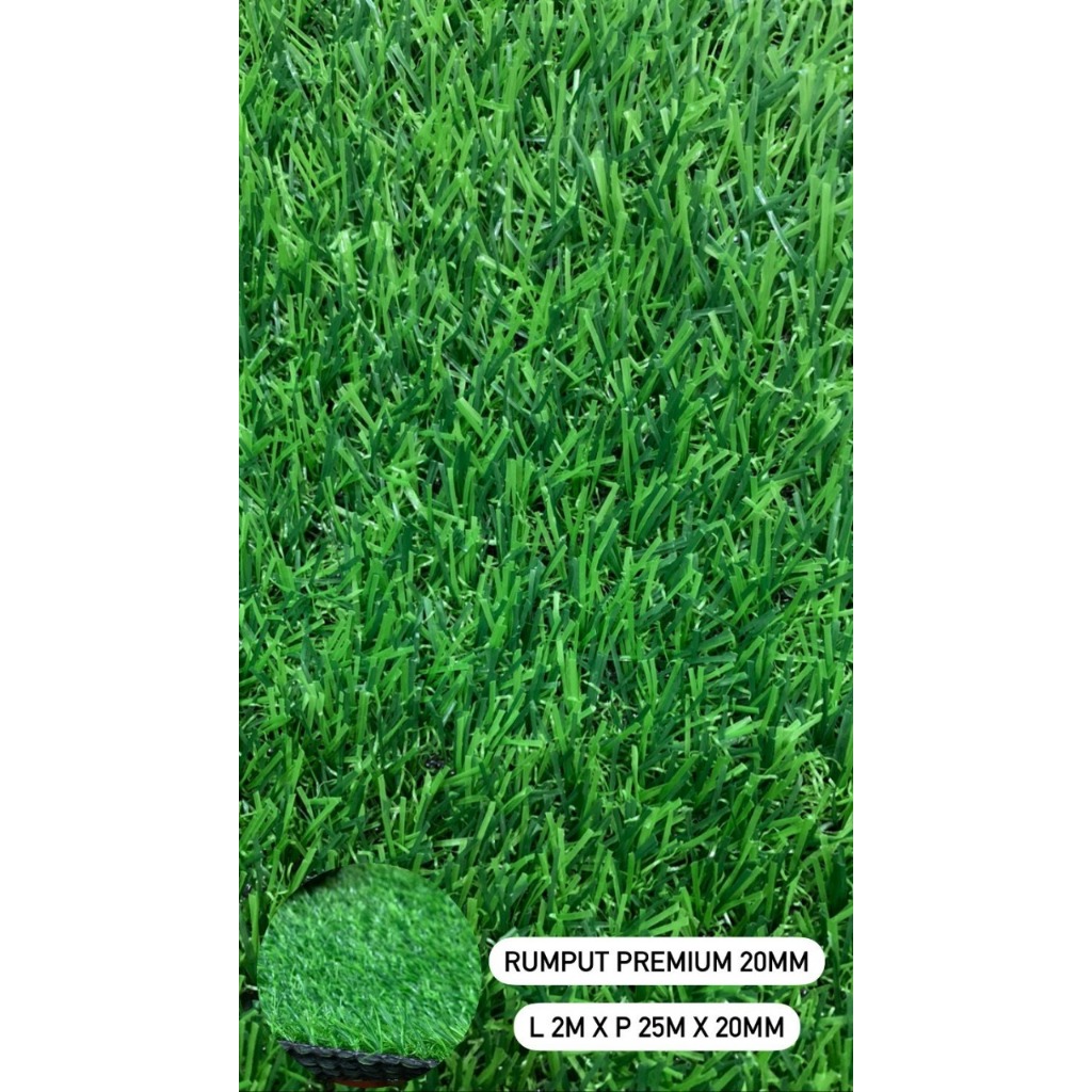Rumput Sintesis Outdoor Premium 2cm / Karpet Rumput Sintesis