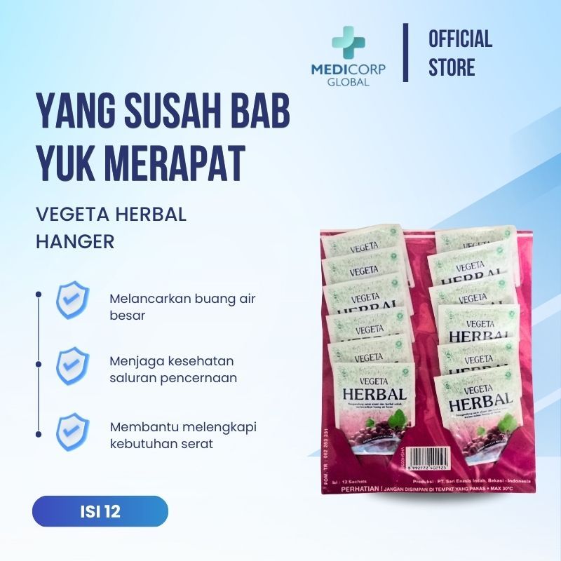 

[MEDICORP] Vegeta herbal serat / fiber pelancar BAB pencernaan / obat konstipasi