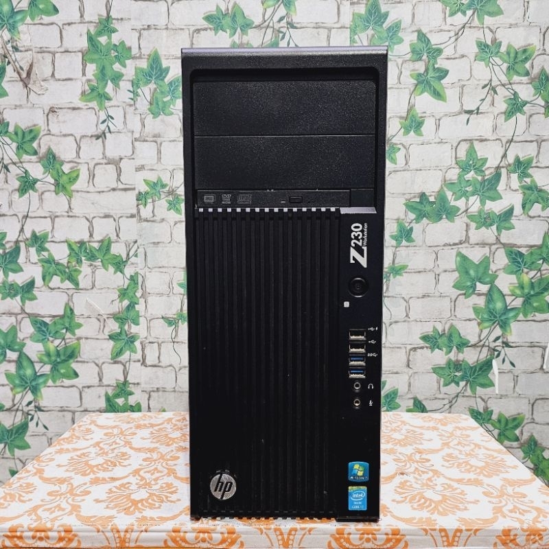 PC SERVER HP Z230 XEON E3 1220 V3 RAM 16GB HDD 1TB DVD MUTAH BANGET