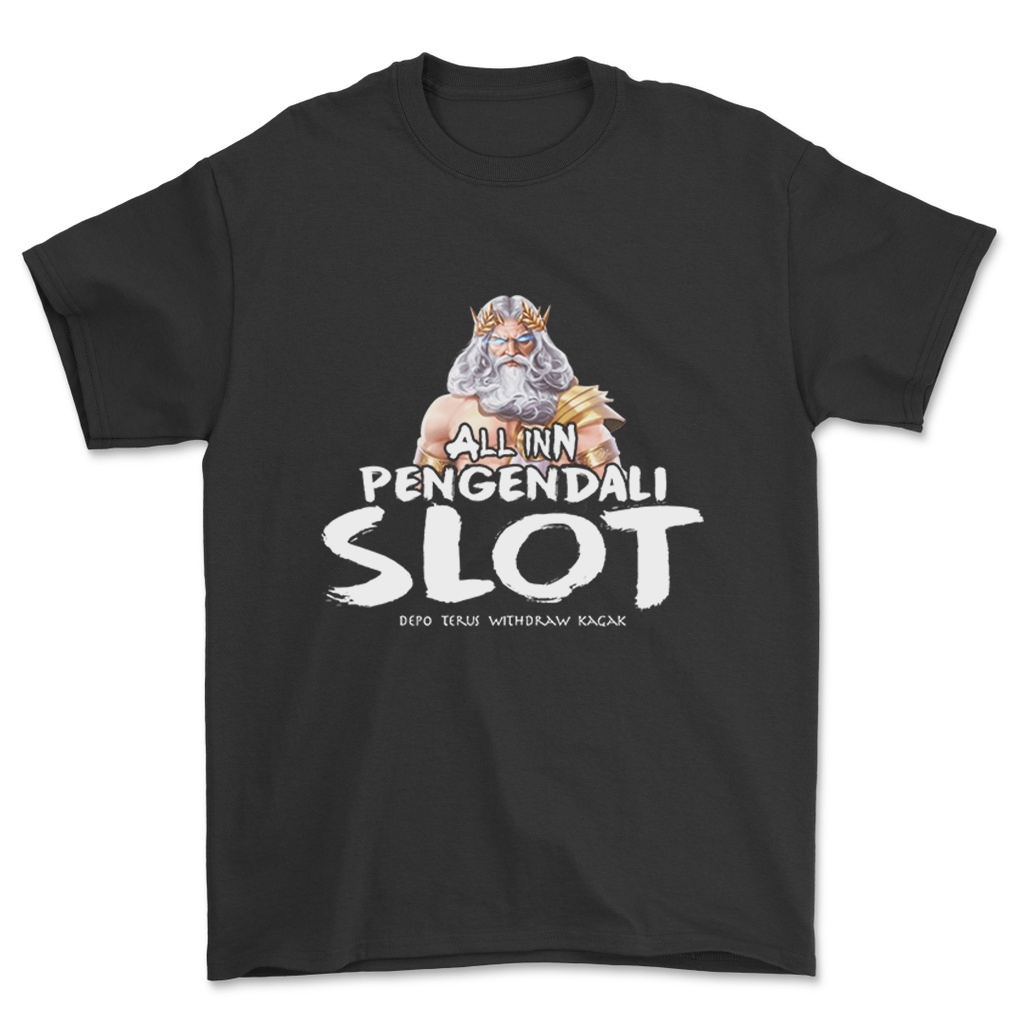 Kaos Parodi PENGENDALI SLOT Plesetan Logo Size Reguler Combat 30s Premium - T-Shirt Pria dan Wanita