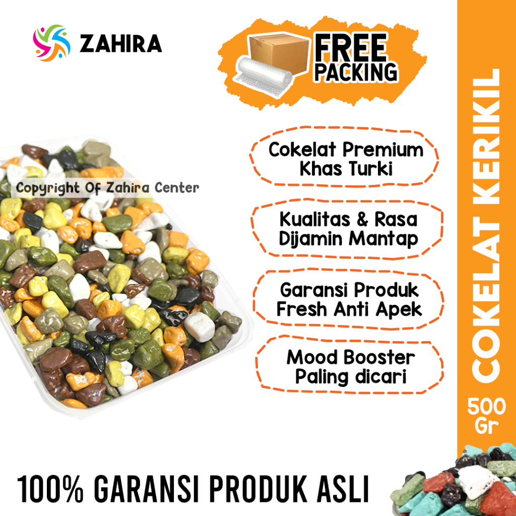 Cokelat Kerikil Premium 500Gr Khas Arab Mood Booster Semangat Hidup Kado Souvenir Pernikahan Bahaga