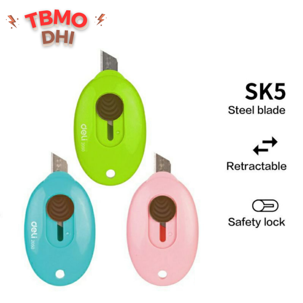 

TBMO Deli Mini Cutter / Pisau Kecil Portabel Lucu Membuka Paket Pisau Tajam SK5 E2050