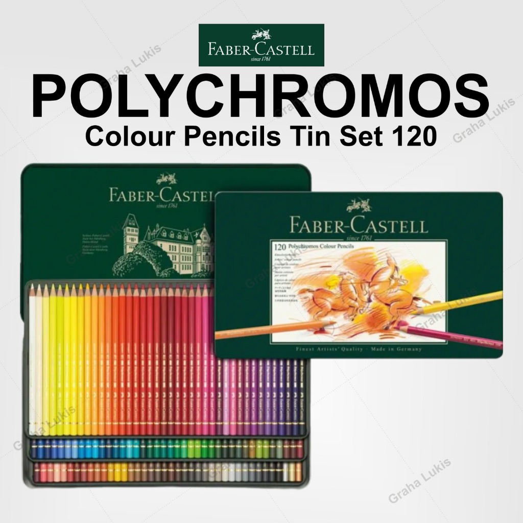Faber-Castell Polychromos Pencil 120 Tin - set 120 warna