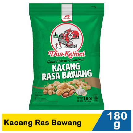 

Dua Kelinci Kacang Kulit Bawang Putih 180 Gram