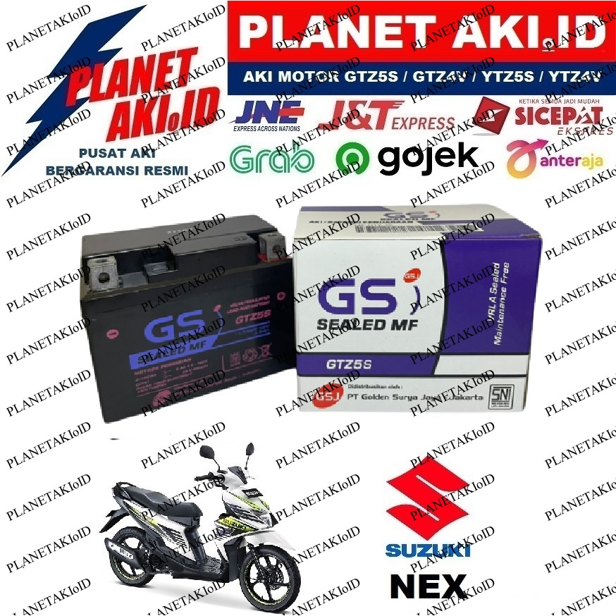 Aki Motor Suzuki Nex Aki Kering Accu Kering MF GTZ5S